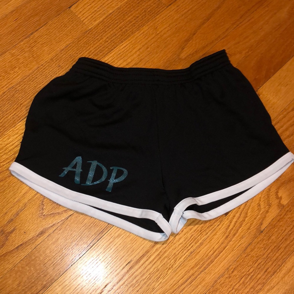 black shorts